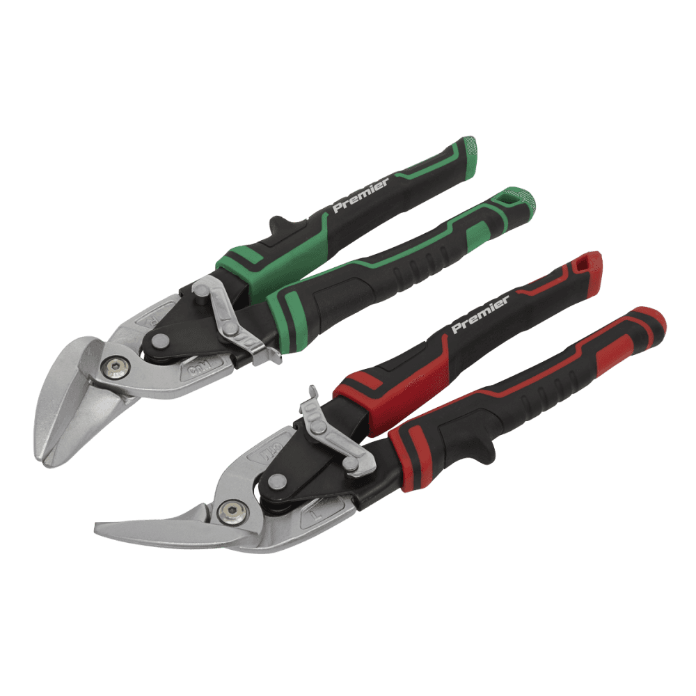 Sealey High Leverage Offset Aviation Tin Snip Set 2pc Model No- AK69072