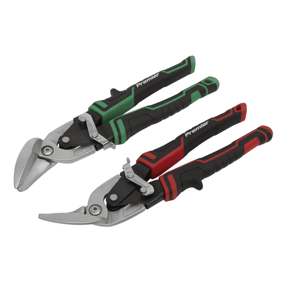 Sealey High Leverage Offset Aviation Tin Snip Set 2pc Model No- AK69072