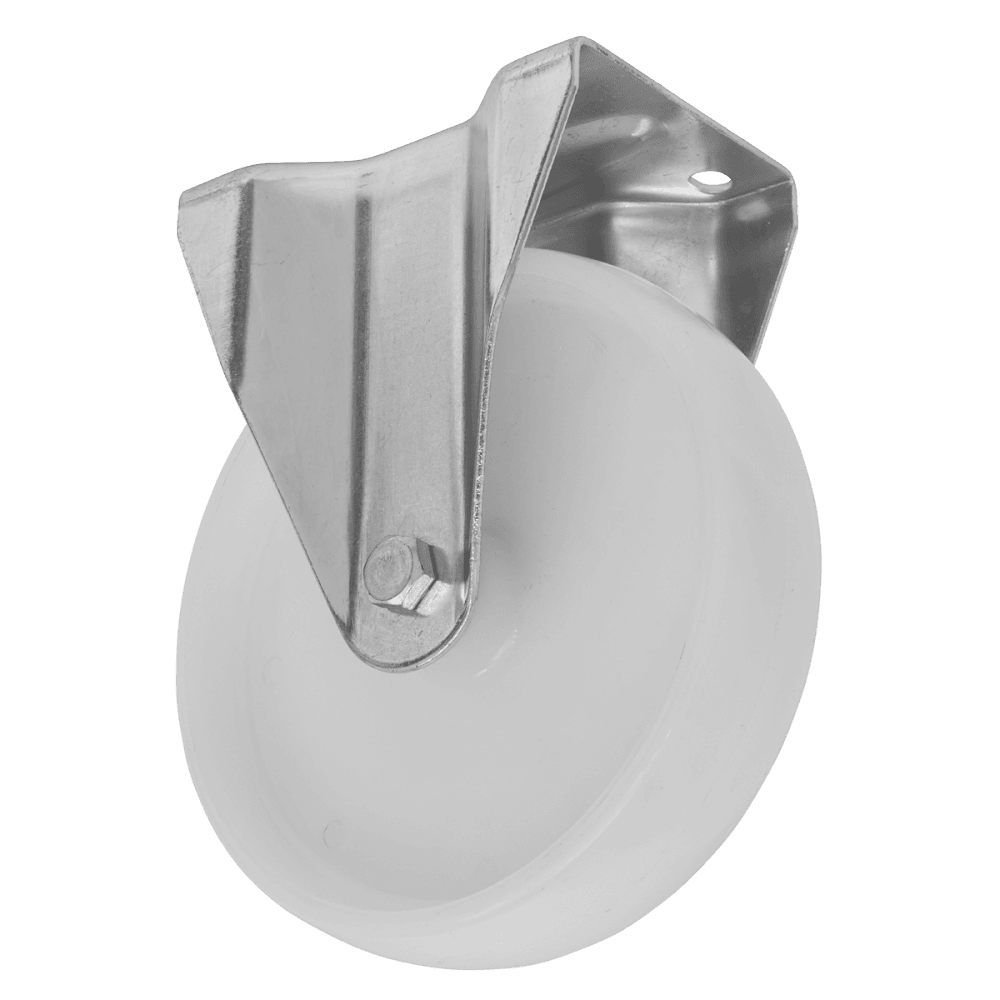 Sealey Heavy-Duty Nylon Fixed Plate Castor Wheel 100mm - Trade Model No- SCW4100FPEM
