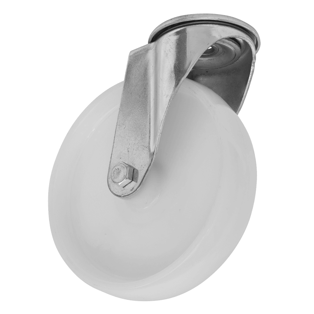 Sealey Heavy-Duty Nylon Bolt Hole Castor Wheel 100mm - Trade Model No- SCW4100SBEM