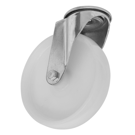 Sealey Heavy-Duty Nylon Bolt Hole Castor Wheel 100mm - Trade Model No- SCW4100SBEM