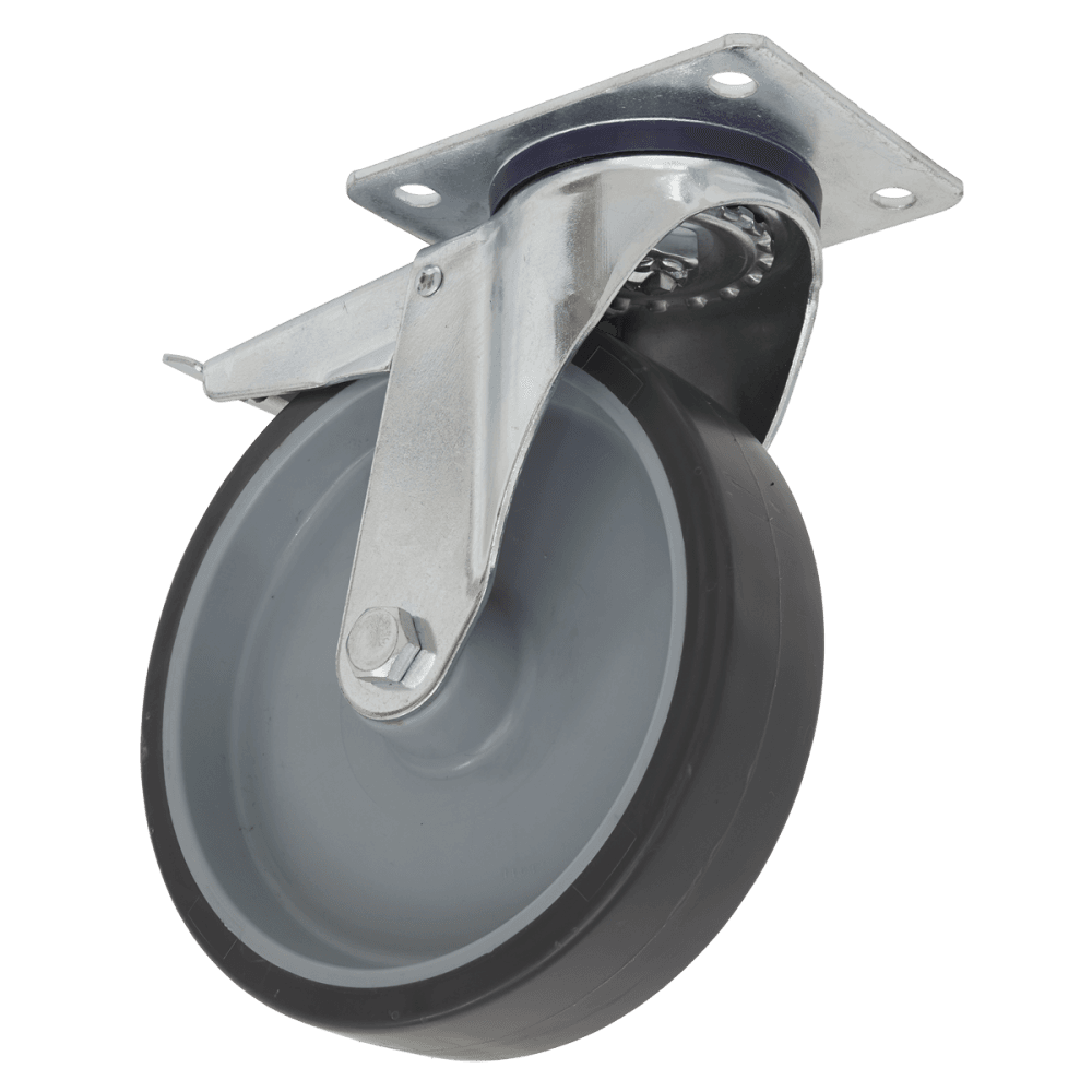 Sealey Medium-Duty Thermoplastic Swivel Castor Wheel with Total Lock 100mm - Trade Model No- SCW2100SPLEM