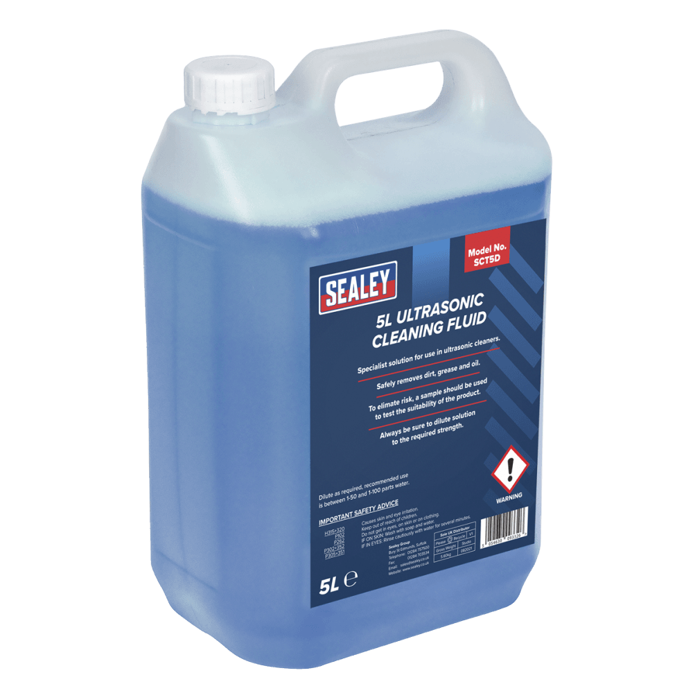 Sealey Ultrasonic Cleaning Fluid 5L Model No- SCT5D