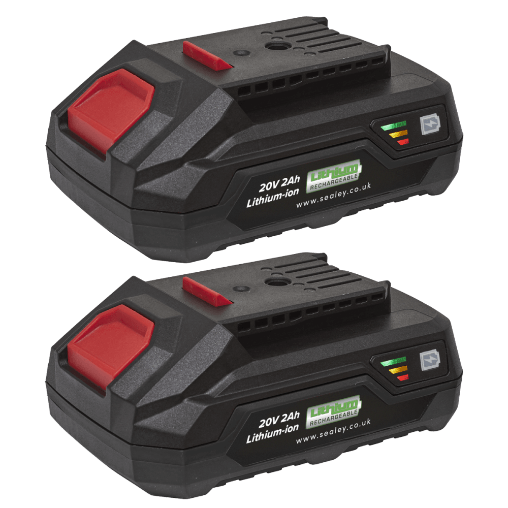 Sealey Power Tool Battery Pack 20V 2Ah Kit for SV20V Series Model No- BK02