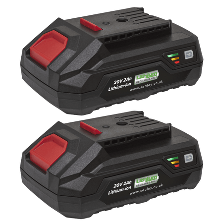 Sealey Power Tool Battery Pack 20V 2Ah Kit for SV20V Series Model No- BK02