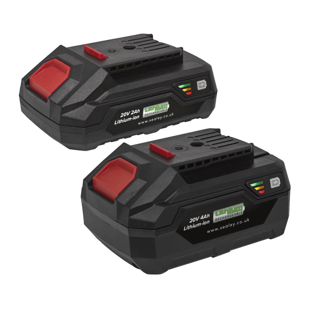 Sealey Power Tool Battery Pack 20V 2Ah & 4Ah Kit for SV20 Series Model No- BK24