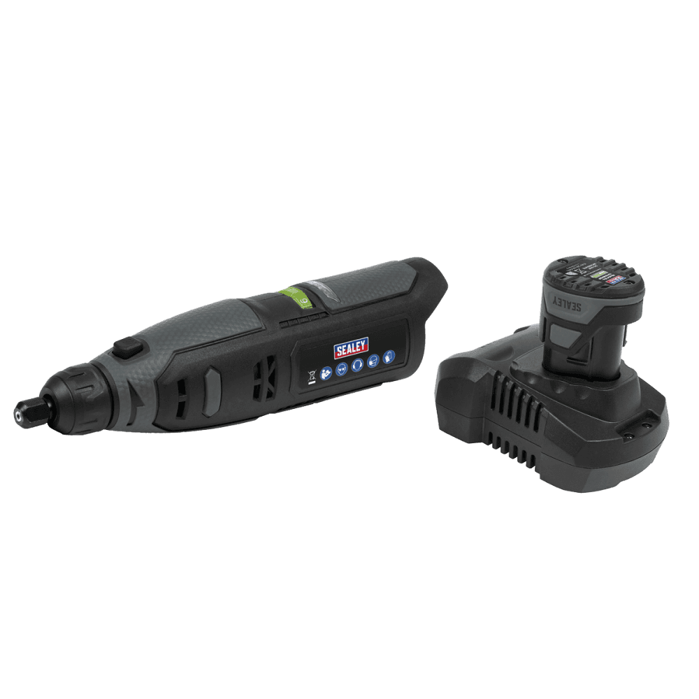 Sealey Cordless Multipurpose Mini Grinder Kit 10.8V 2Ah Model No- CP108VMG