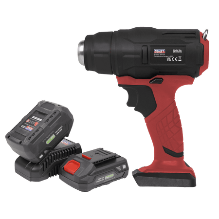 Sealey Cordless Hot Air Gun Kit 20V - 2 Batteries Model No- CP20VHGKIT2