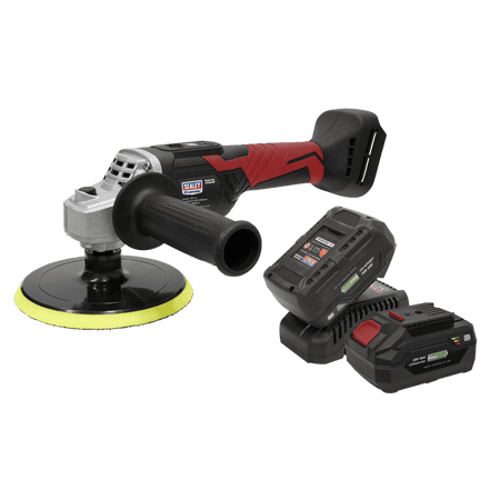 Sealey Cordless Rotary Polisher Kit 20V 150mm - 2 Batteries Model No- CP20VRPKIT2
