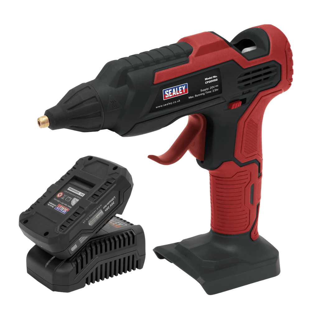 Sealey Cordless Glue Gun Kit 20V 2Ah Model No- CP20VGGKIT1