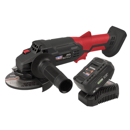 Sealey Cordless Angle Grinder Kit 115mm 20V 4Ah Model No- CP20VAGBKIT1