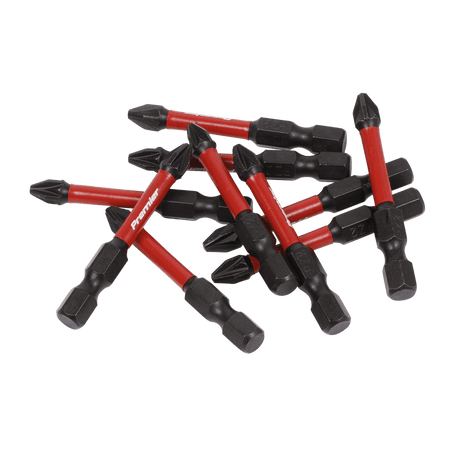 Sealey Pozi #2 Impact Power Tool Bits 50mm - 10pc Model No- AK8275