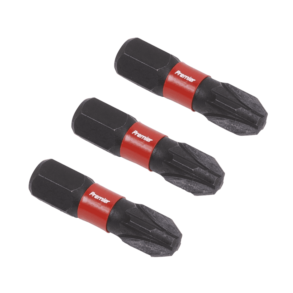 Sealey Pozi #3 Impact Power Tool Bits 25mm - 3pc Model No- AK8209