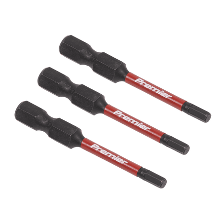 Sealey Hex 3mm Impact Power Tool Bits 50mm - 3pc Model No- AK8236