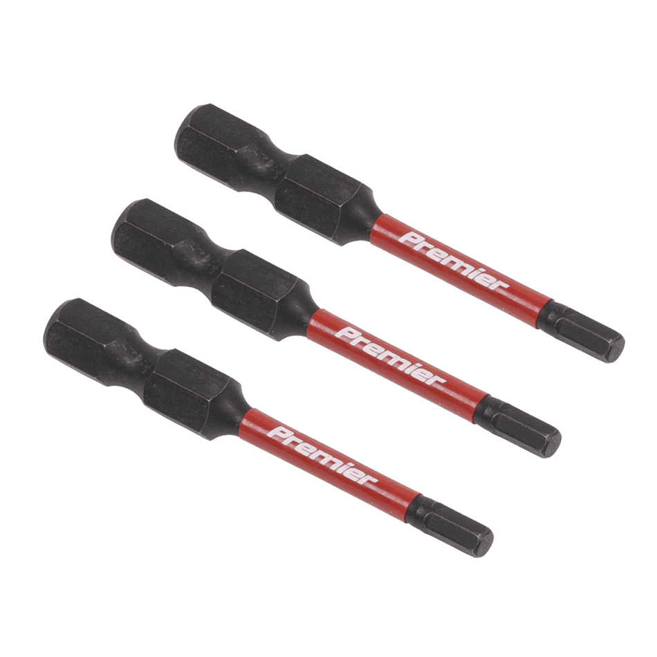 Sealey Hex 3mm Impact Power Tool Bits 50mm - 3pc Model No- AK8236