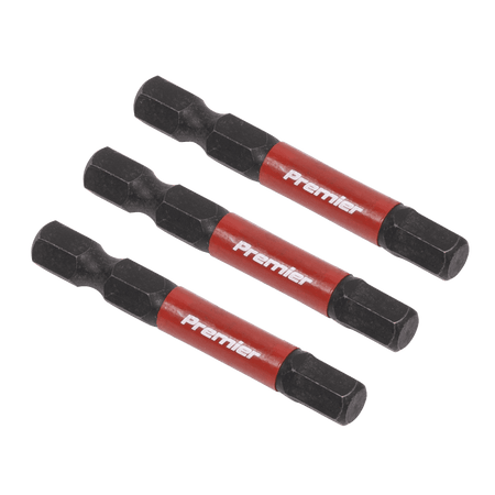 Sealey Hex 6mm Impact Power Tool Bits 50mm - 3pc Model No- AK8239