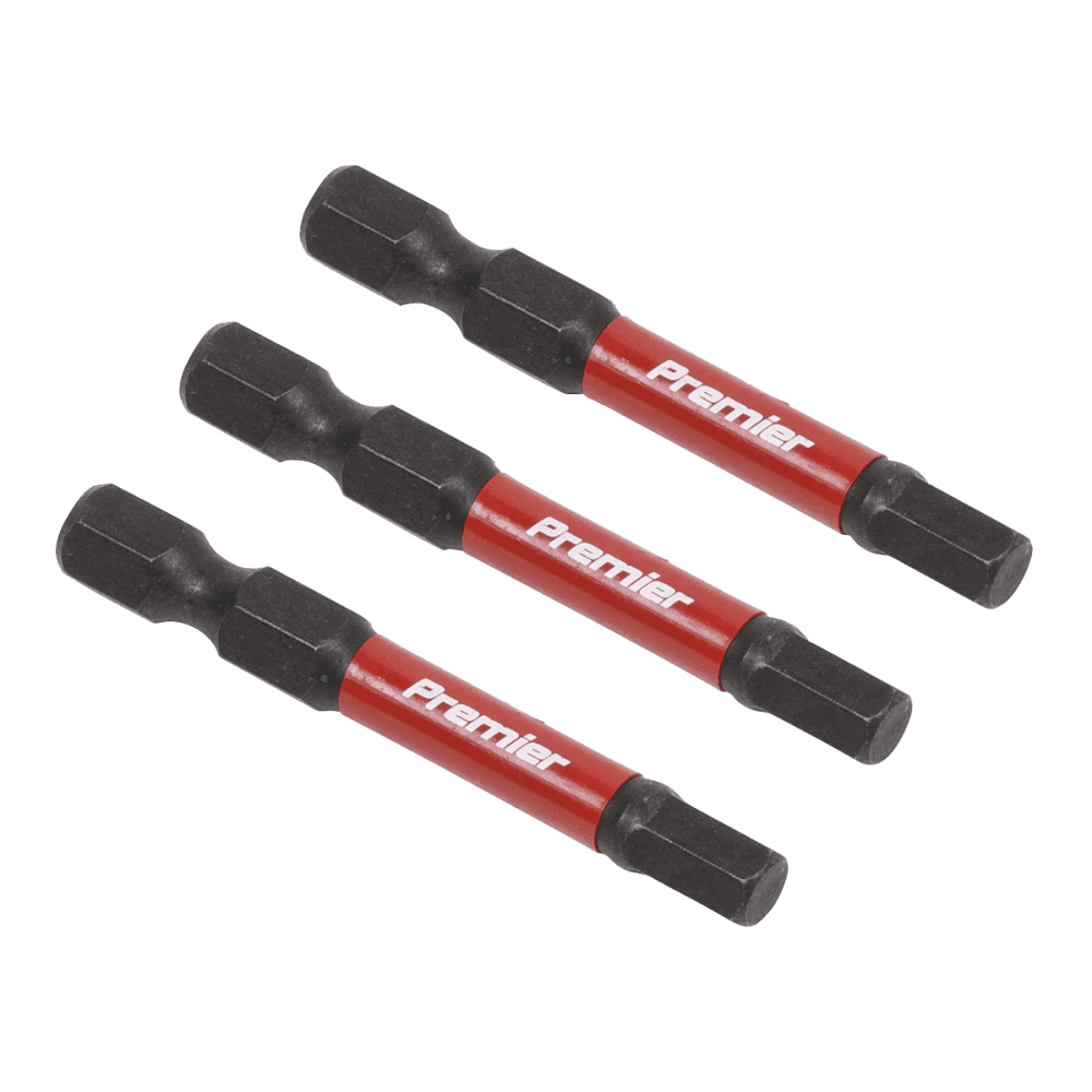 Sealey Hex 5mm Impact Power Tool Bits 50mm - 3pc Model No- AK8238