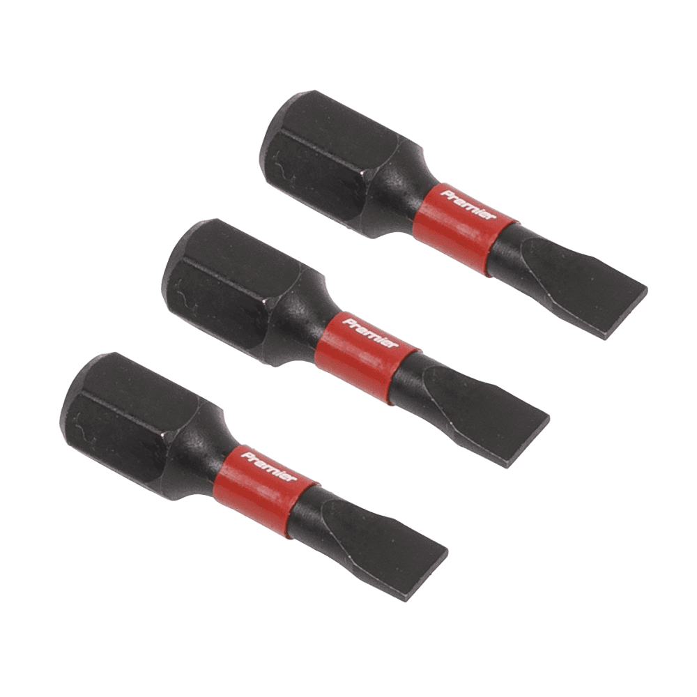 Sealey Slotted 4.5mm Impact Power Tool Bits 25mm - 3pc Model No- AK8201