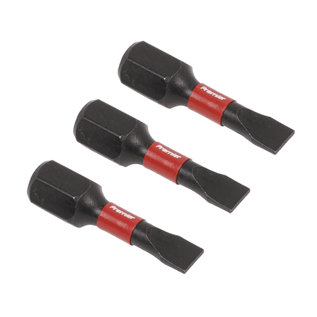 Sealey Slotted 4.5mm Impact Power Tool Bits 25mm - 3pc Model No- AK8201