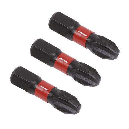 Sealey Phillips #3 Impact Power Tool Bits 25mm - 3pc Model No- AK8206