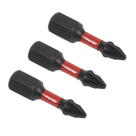 Sealey Pozi #1 Impact Power Tool Bits 25mm - 3pc Model No- AK8207