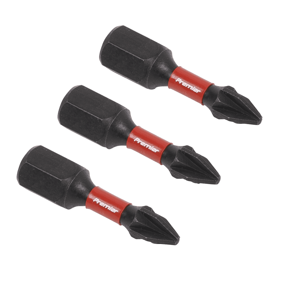Sealey Pozi #1 Impact Power Tool Bits 25mm - 3pc Model No- AK8207