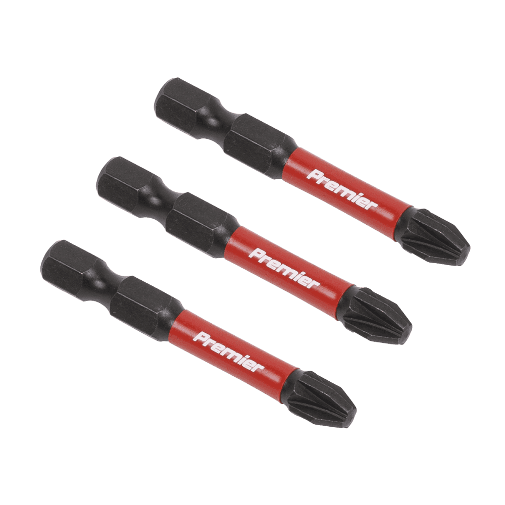 Sealey Pozi #3 Impact Power Tool Bits 50mm - 3pc Model No- AK8234