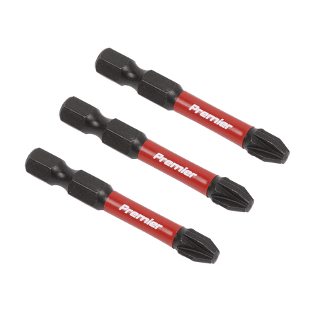 Sealey Pozi #3 Impact Power Tool Bits 50mm - 3pc Model No- AK8234