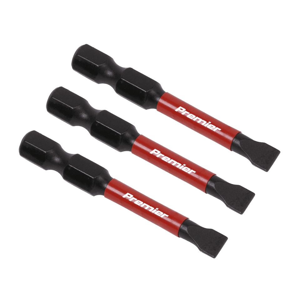 Sealey Slotted 5.5mm Impact Power Tool Bits 50mm - 3pc Model No- AK8227