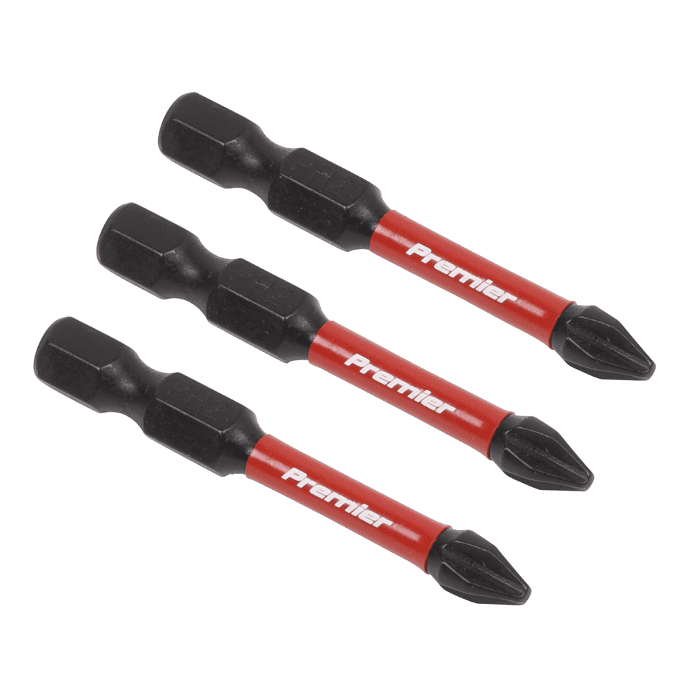 Sealey Phillips #2 Impact Power Tool Bits 50mm - 3pc Model No- AK8230
