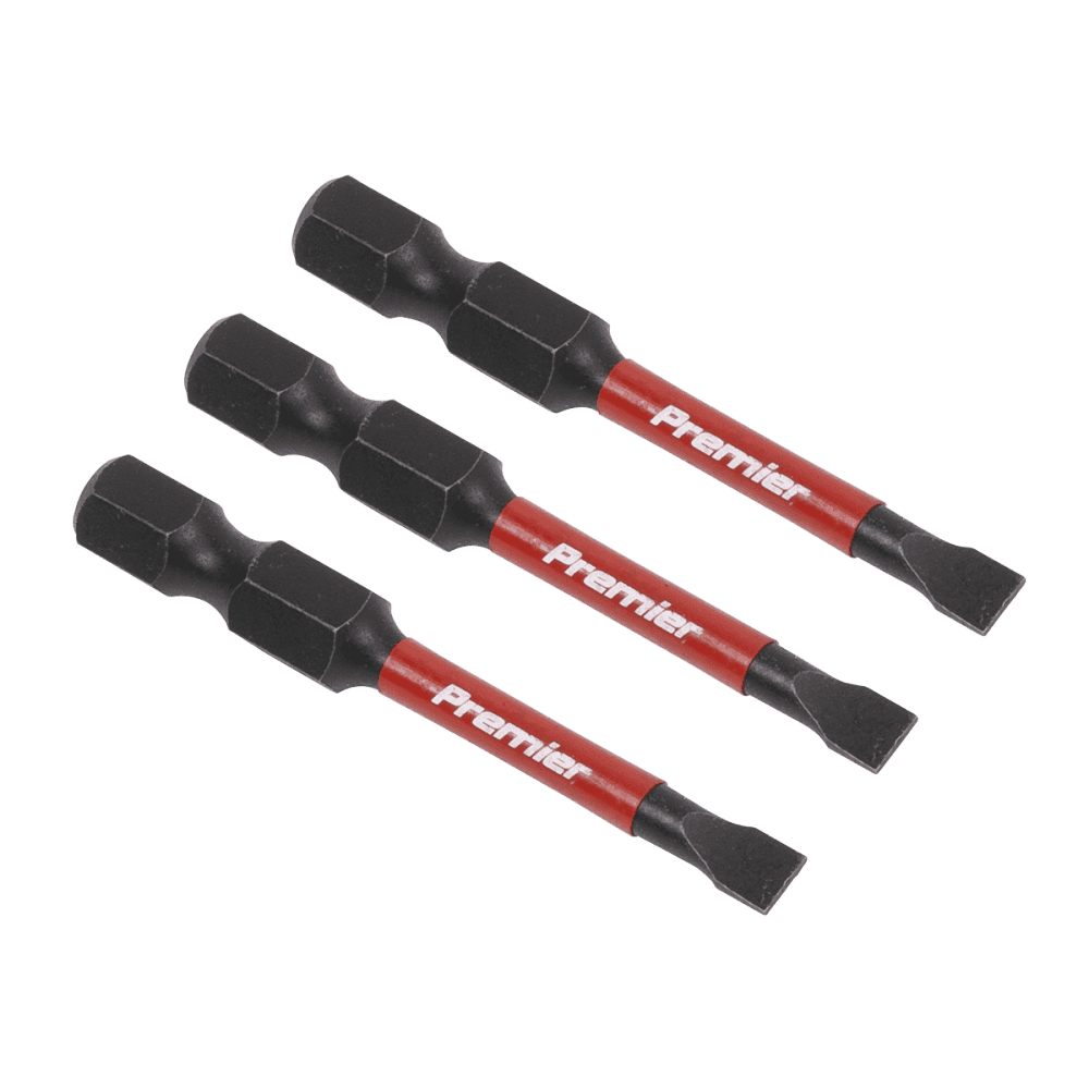 Sealey Slotted 4.5mm Impact Power Tool Bits 50mm - 3pc Model No- AK8226