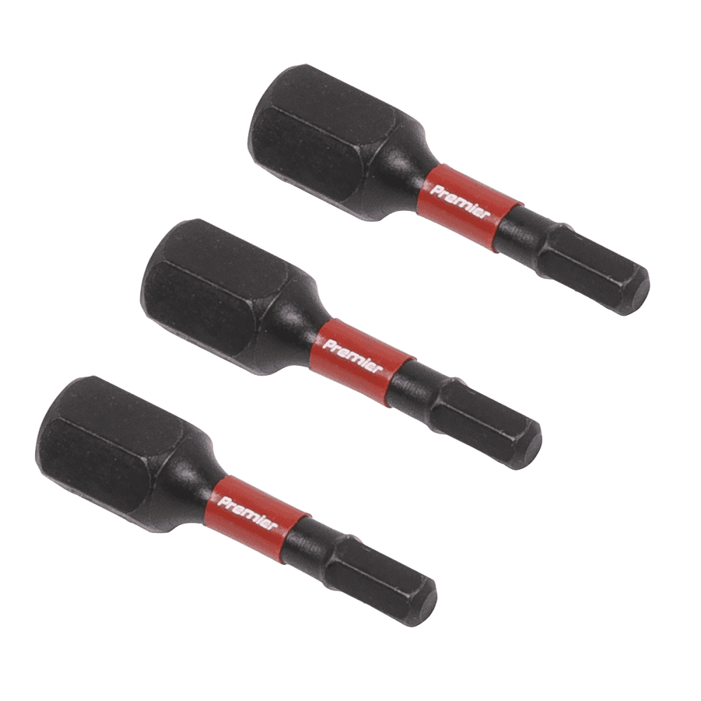 Sealey Hex 3mm Impact Power Tool Bits 25mm - 3pc Model No- AK8211