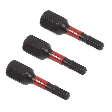 Sealey Hex 3mm Impact Power Tool Bits 25mm - 3pc Model No- AK8211