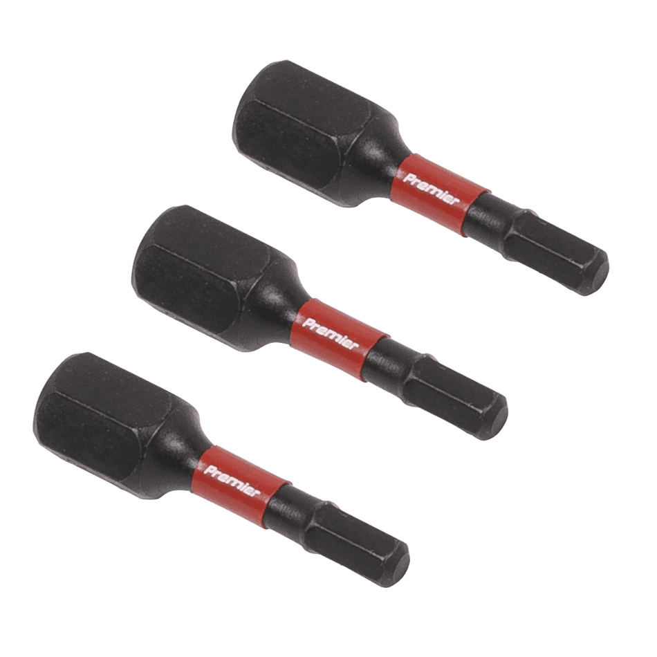 Sealey Hex 3mm Impact Power Tool Bits 25mm - 3pc Model No- AK8211