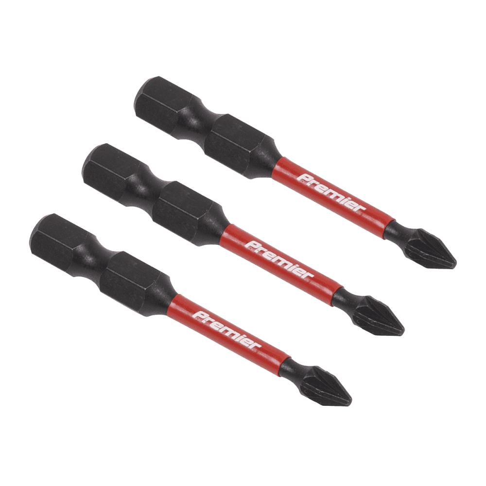 Sealey Pozi #1 Impact Power Tool Bits 50mm - 3pc Model No- AK8232