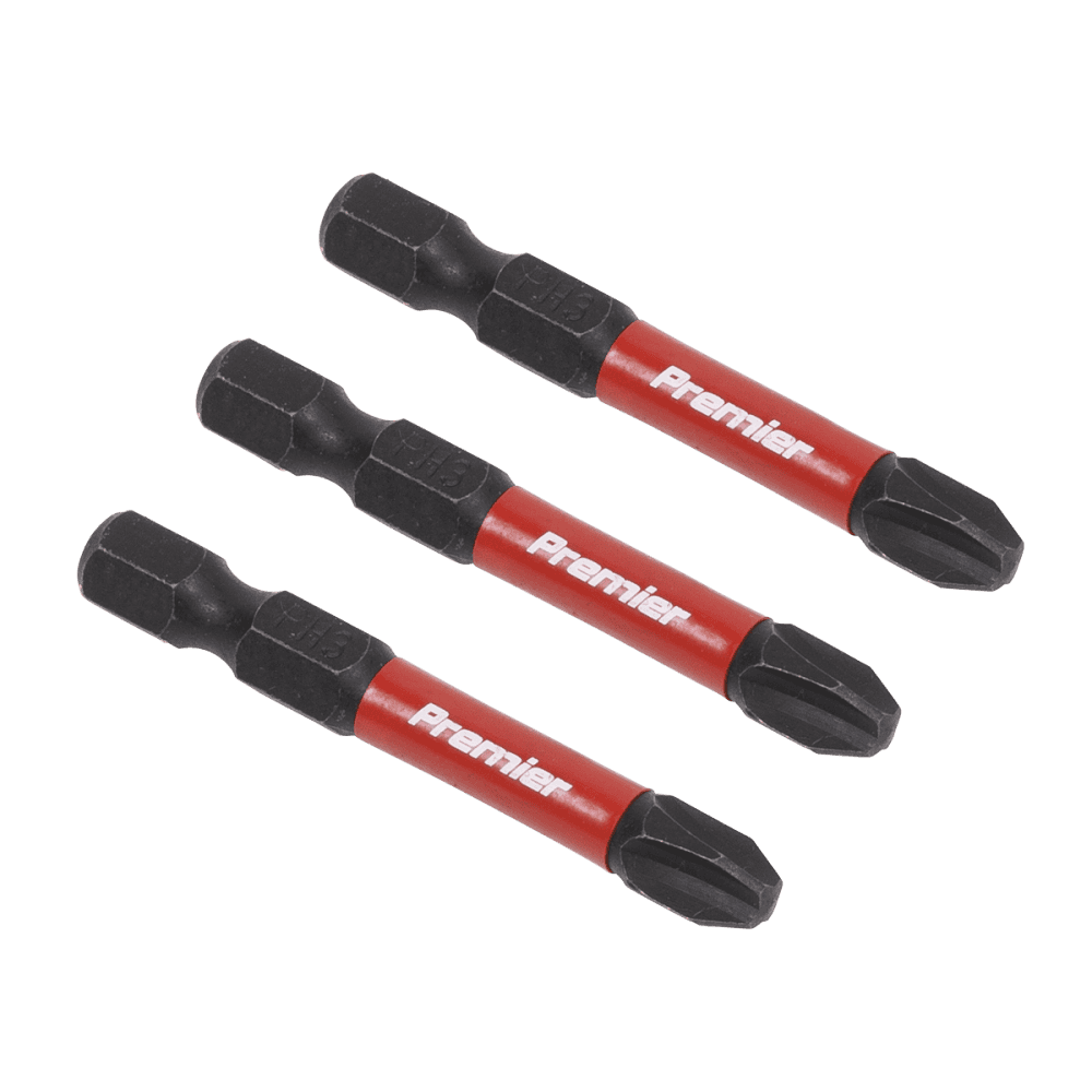 Sealey Phillips #3 Impact Power Tool Bits 50mm - 3pc Model No- AK8231