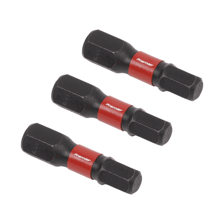Sealey Hex 5mm Impact Power Tool Bits 25mm - 3pc Model No- AK8213