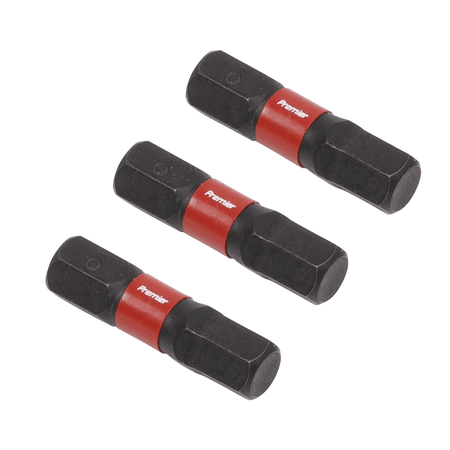 Sealey Hex 6mm Impact Power Tool Bits 25mm - 3pc Model No- AK8214
