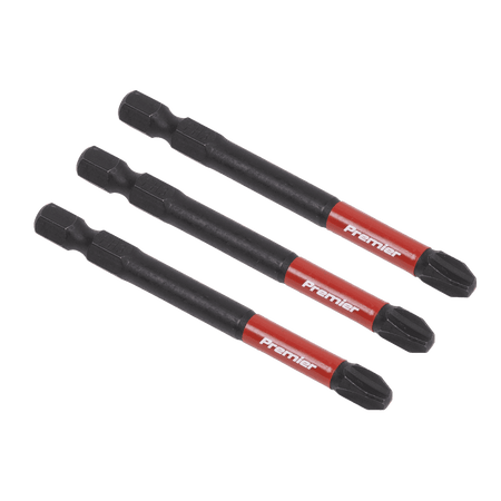 Sealey Phillips #3 Impact Power Tool Bits 75mm - 3pc Model No- AK8256