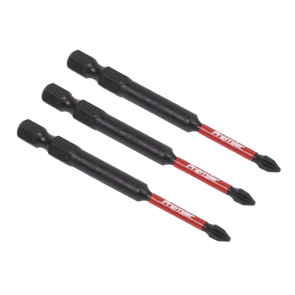 Sealey Phillips #1 Impact Power Tool Bits 75mm - 3pc Model No- AK8254