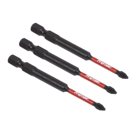 Sealey Phillips #1 Impact Power Tool Bits 75mm - 3pc Model No- AK8254