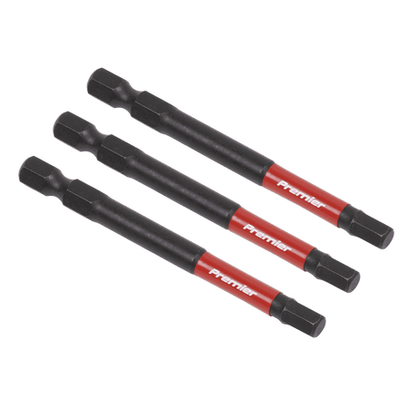 Sealey Hex 5mm Impact Power Tool Bits 75mm - 3pc Model No- AK8263