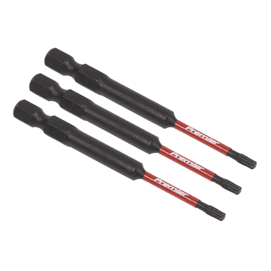 Sealey TRX-Star* T10 Impact Power Tool Bits 75mm - 3pc Model No- AK8265