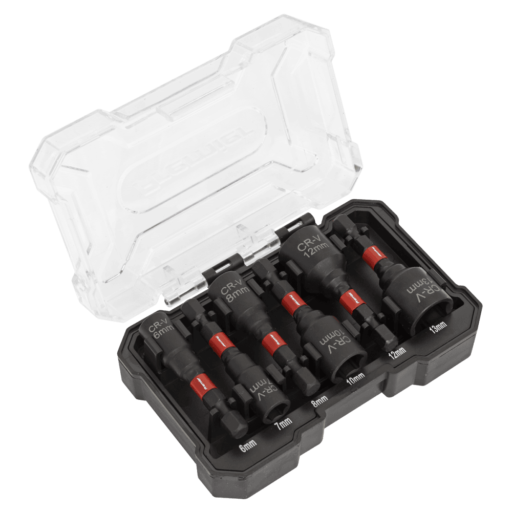 Sealey Nut Driver Set 6pc Impact Grade Model No- AK8287