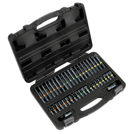 Sealey TRX-Star*/Hex/Spline Bit Set Impact 42pc 3/8" & 1/2"Sq Drive Model No- AK21901