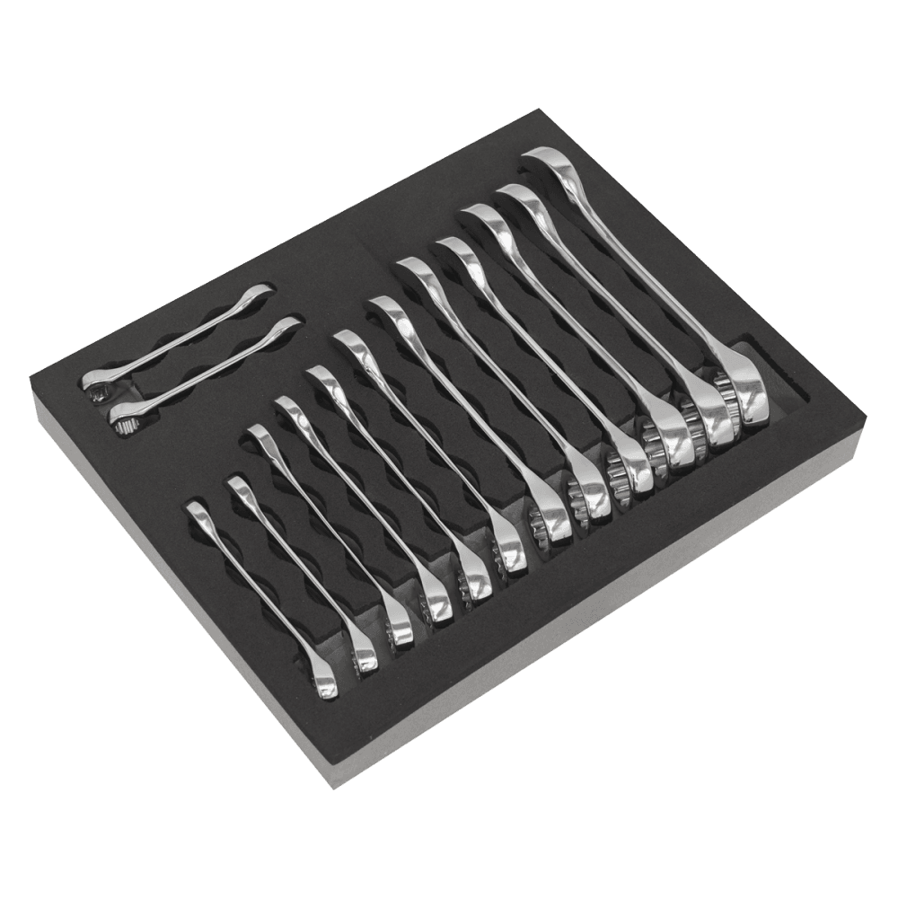 Sealey Siegen Stubby Combination Spanner Set 14pc Model No- S01232