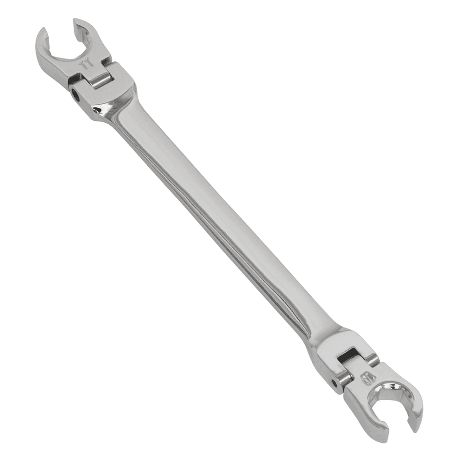 Sealey Flexi-Head Flare Nut Spanner 10 x 11mm Model No- AK26521