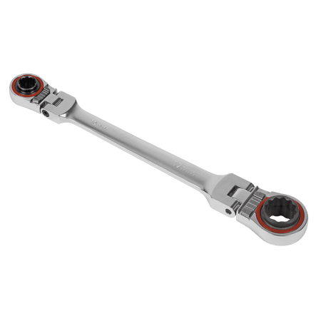 Sealey Premier Platinum 4-in-1 Flexi-Head Reversible Ratchet Ring Spanner Model No- AK63947