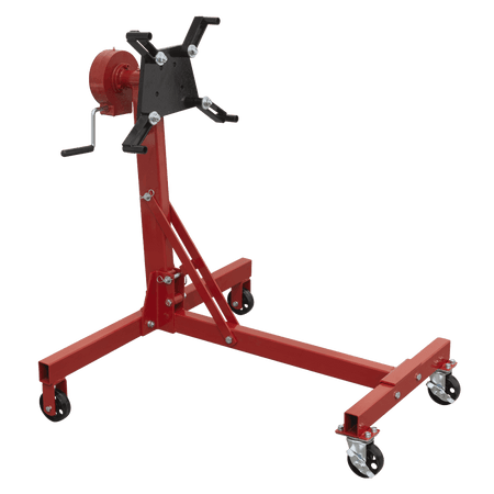 Sealey Folding 360Ã‡Ã Rotating Engine Stand with Geared Handle Drive, 450kg Capacity Model No- ES480D