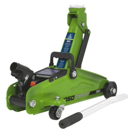 Sealey Trolley Jack 2tonne Short Chassis - Hi-Vis Model No- 1050CXHV